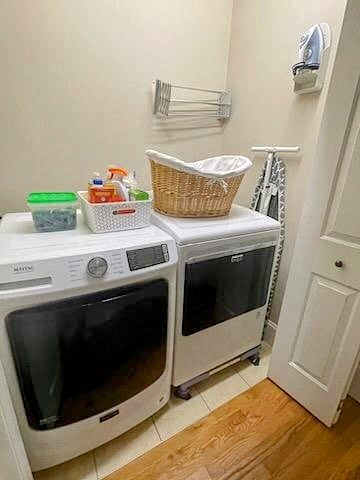 Shared Maytag washer and dryer.