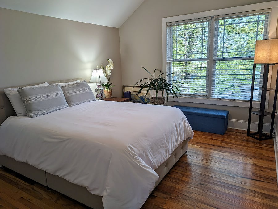 Upstairs furnished bedroom #2.