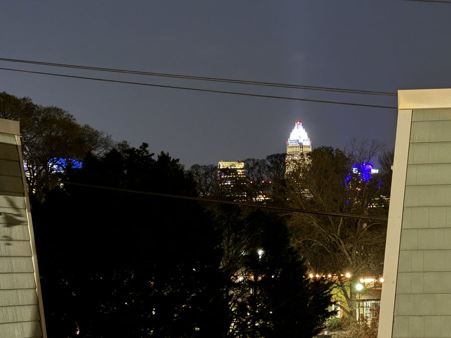CLT skyline at night