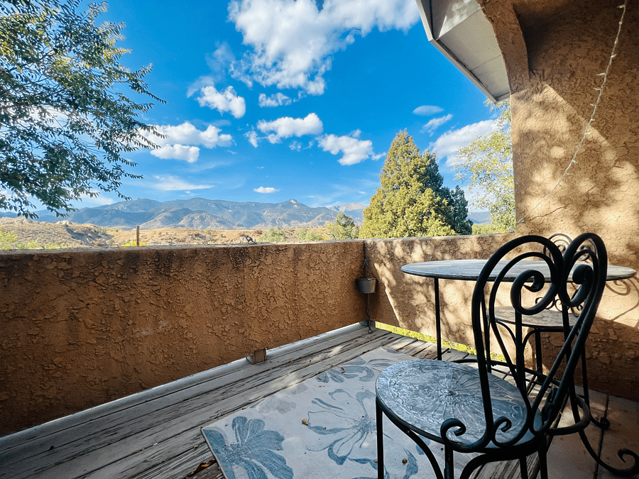 View from master bedroom's balcony