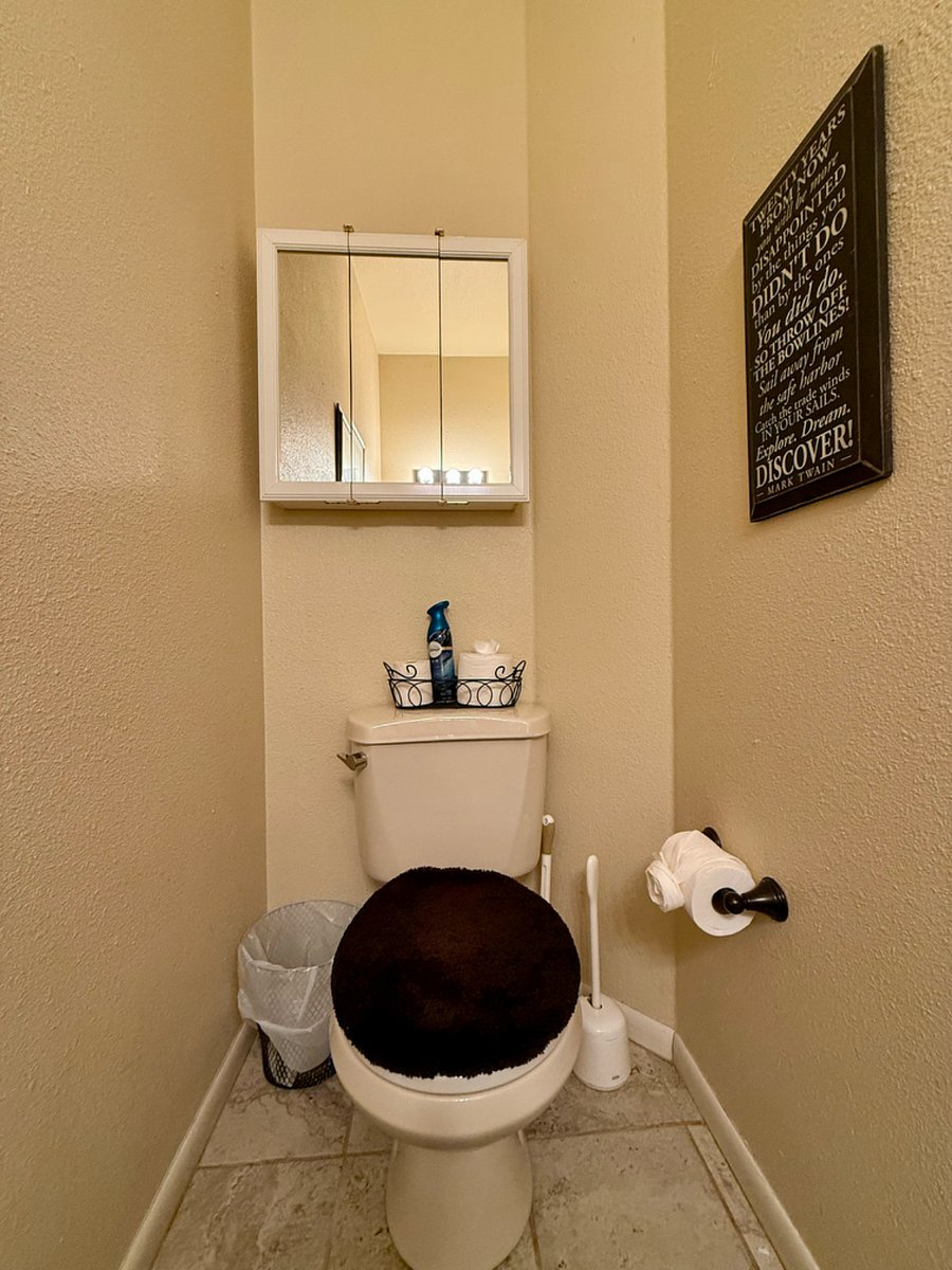 Powder room on main floor