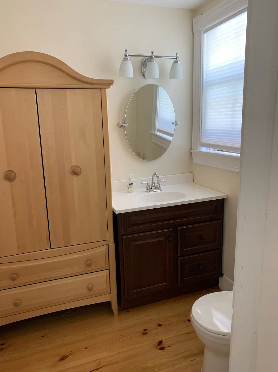 Downstairs powder bathroom