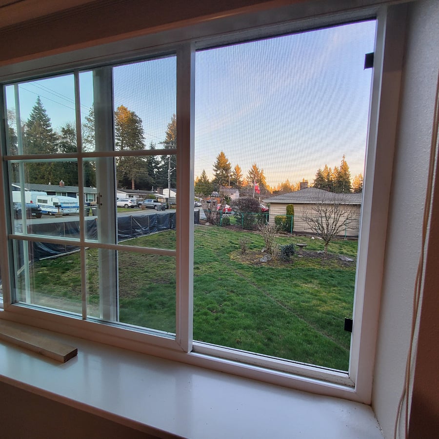 View from bedroom window