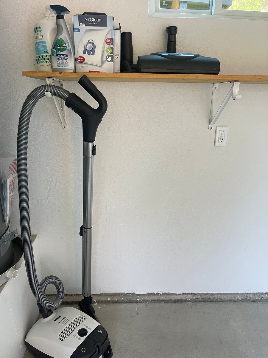 Spacious garage for storage.