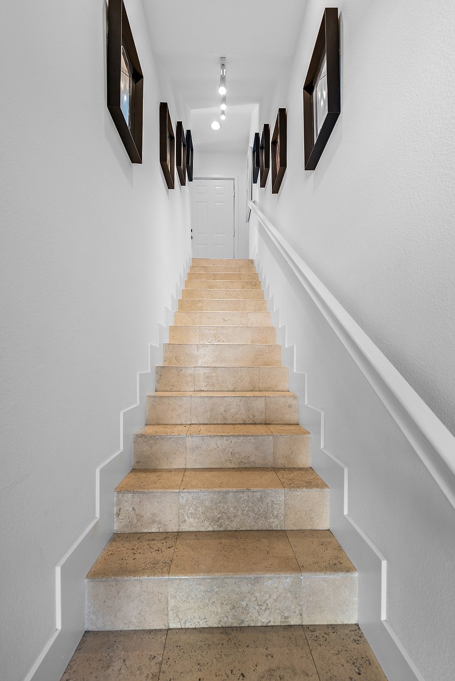 First set of stairs.  Entry way.