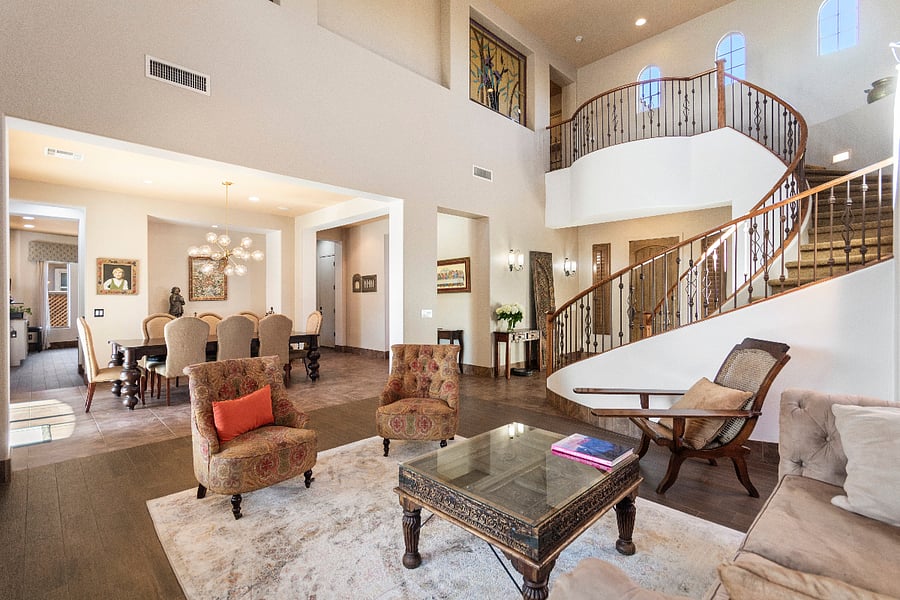 formal  living and dining room