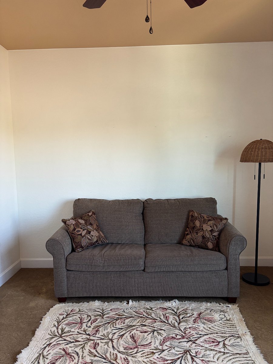 A cozy couch.