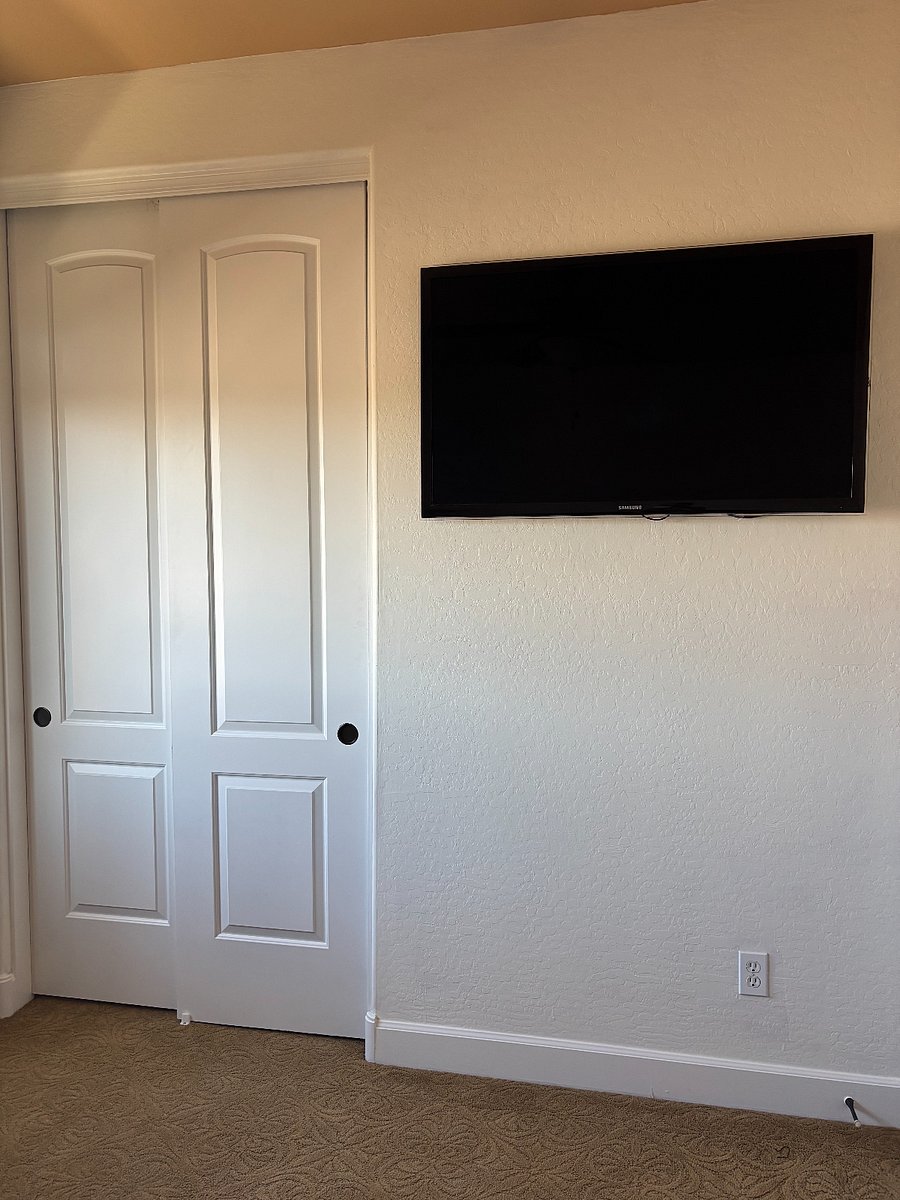 Extra closet space and your own TV!