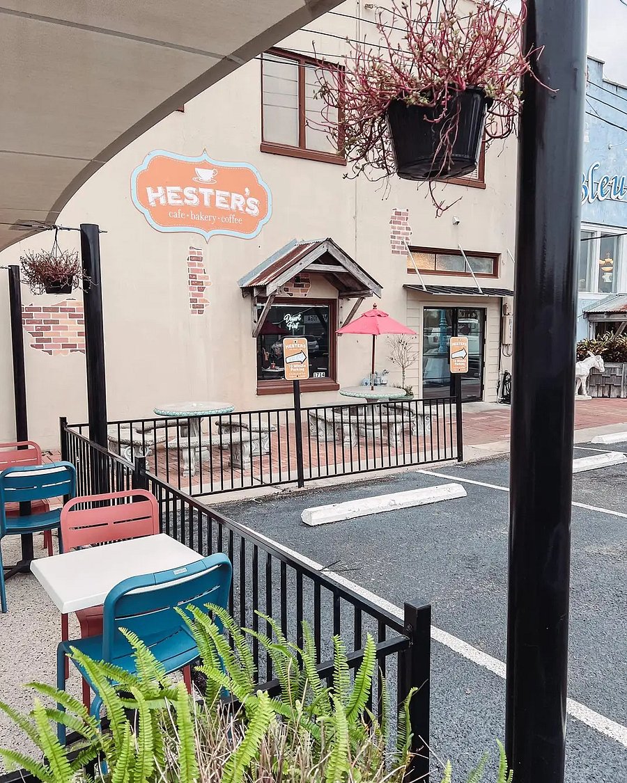 Walk to Hester's Cafe and enjoy great coffee and a pastry.