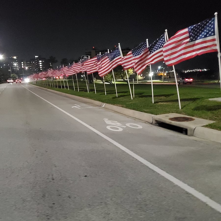 This is a picture of Ocean Drive at Cole Park during Veteran's Day weekend 2023.