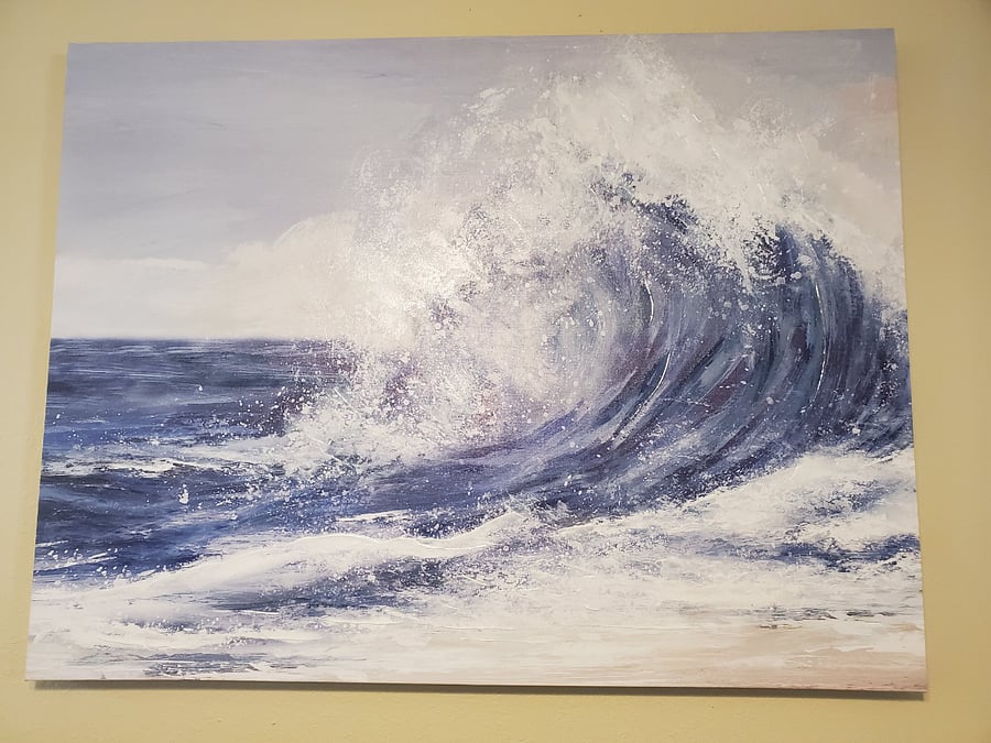 Enjoy the beautiful art in the living room.