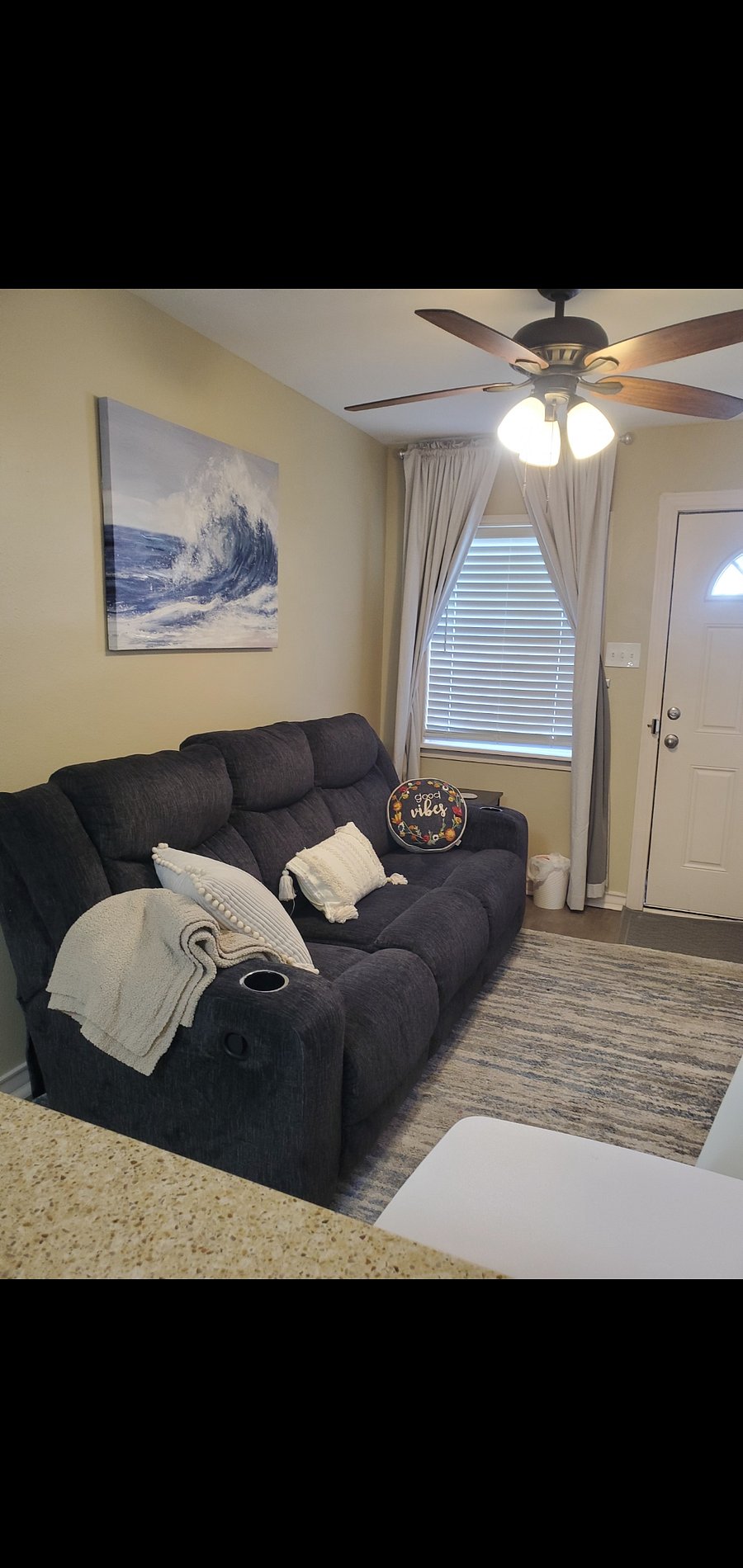 This is another view of the living room.