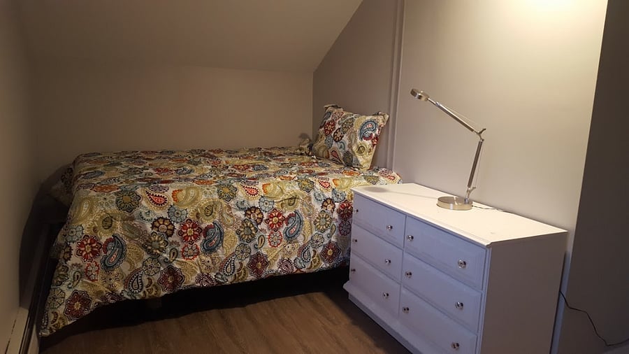Smaller Bedroom #3 with Queen Size Bed and Large Balcony