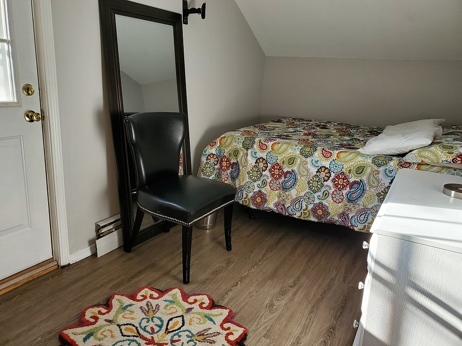 Smaller Bedroom #3 with Queen Size Bed and Large Balcony