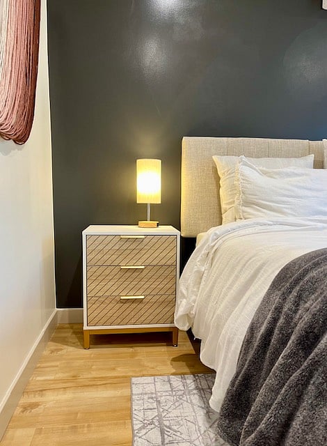 night stand with touch lamp