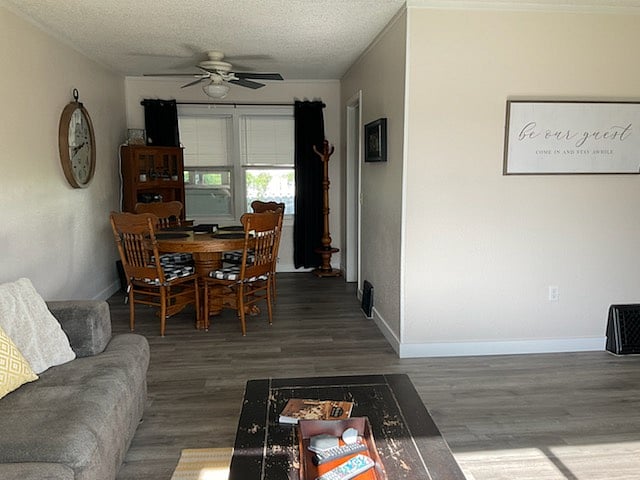Dining room area from living room