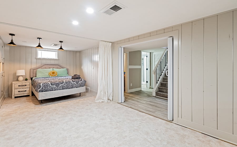 Basement bedroom