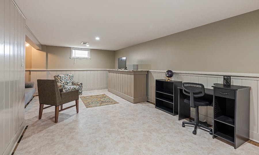 Basement living room