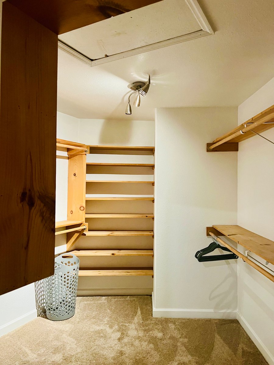 Large walk in closet