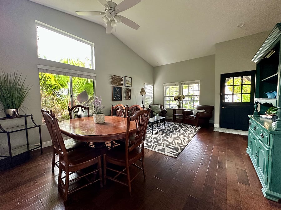 Dining Area & Living Room
