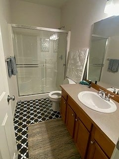Downstairs bathroom with shower