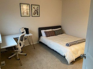 Bedroom #4 with closet space and desk for working