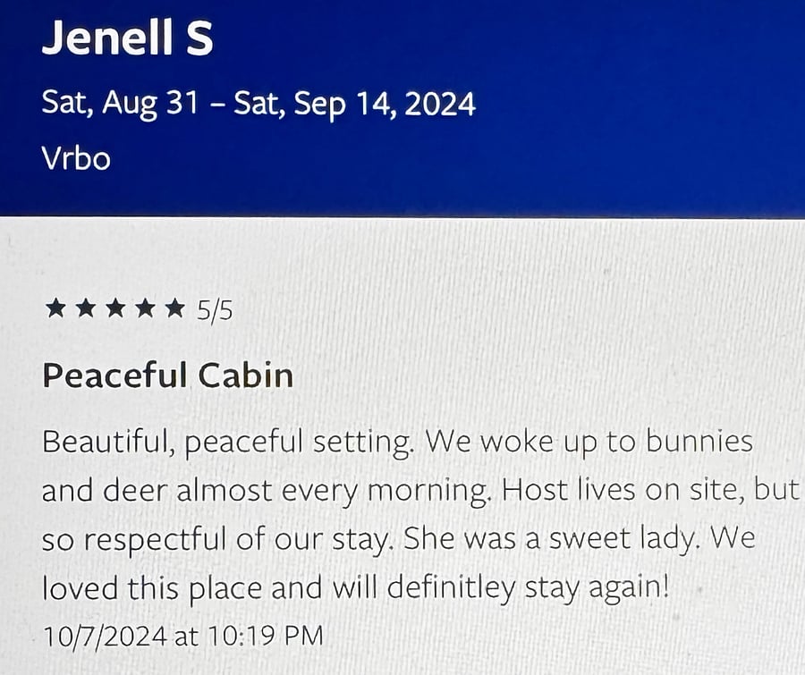 Review from VRBO Tenants who stayed while getting their boat ready to live aboard. 