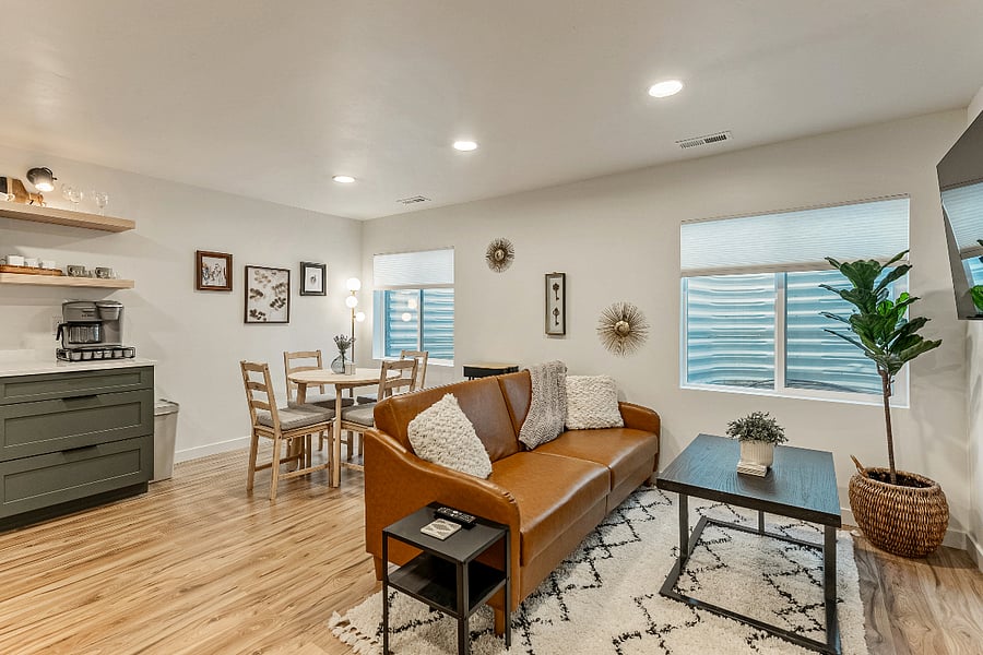 Dining Area - light filtering shades to invite natural light!