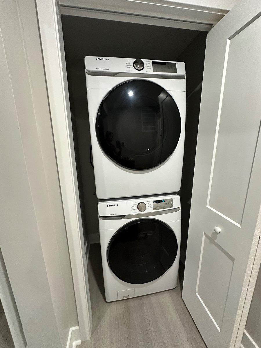 Full-size Samsung washer and dryer