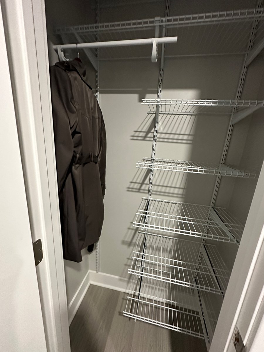 Hall closet/ Pantry. Adjustable to fit your needs.
