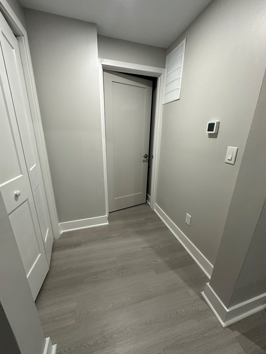 Nook next to laundry room. Flexible space
