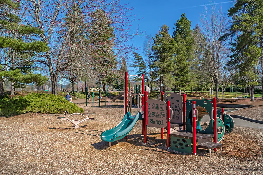Playground directly across from townhome