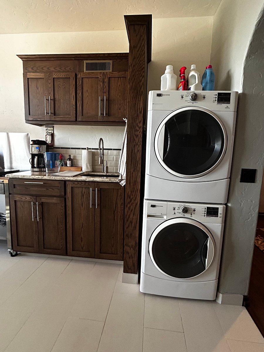 Washer and Dryer conveniently located.