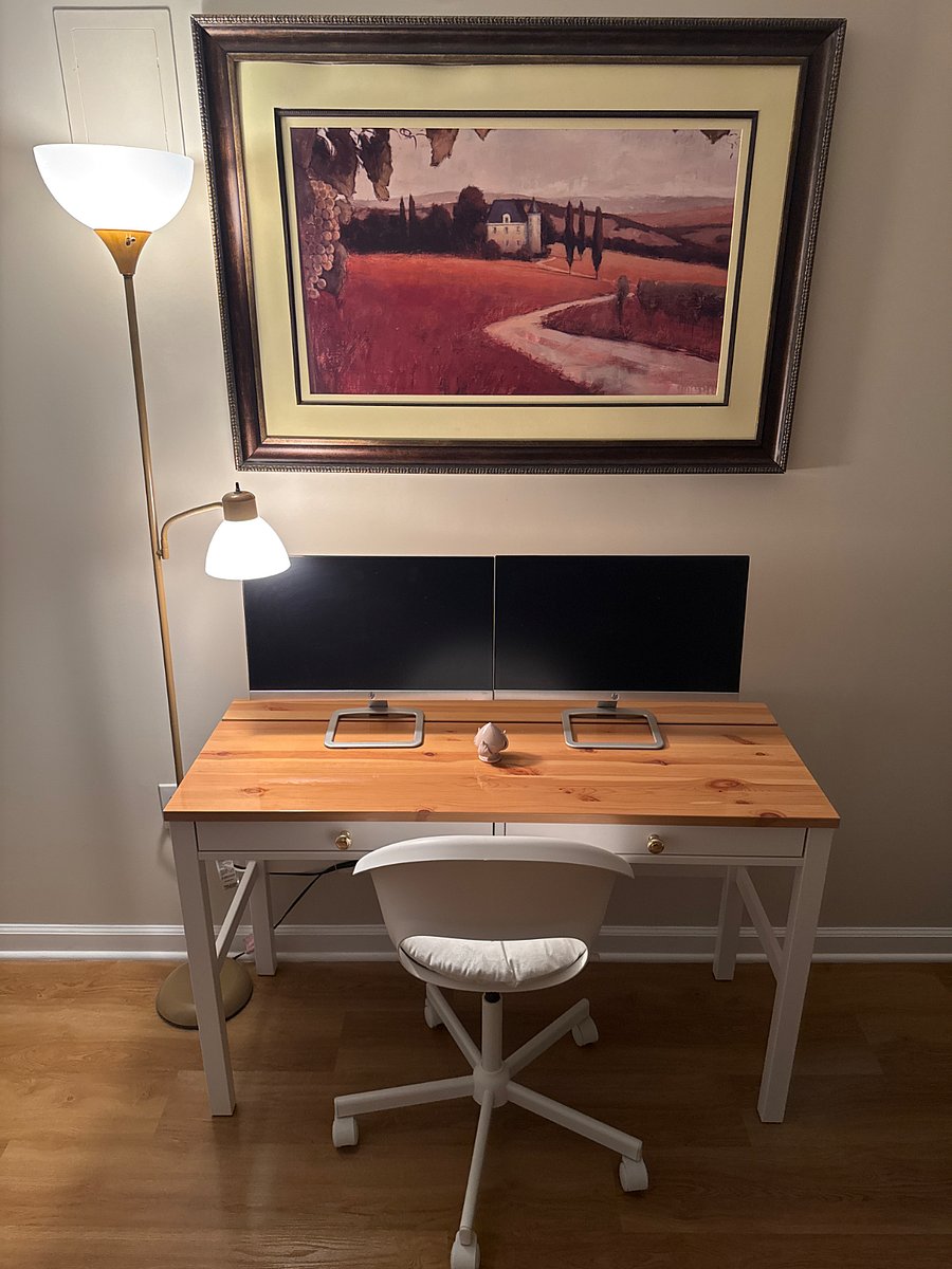 Office Area: Desk, Peaceful Light, Chair. (If, more cables... just ask.)