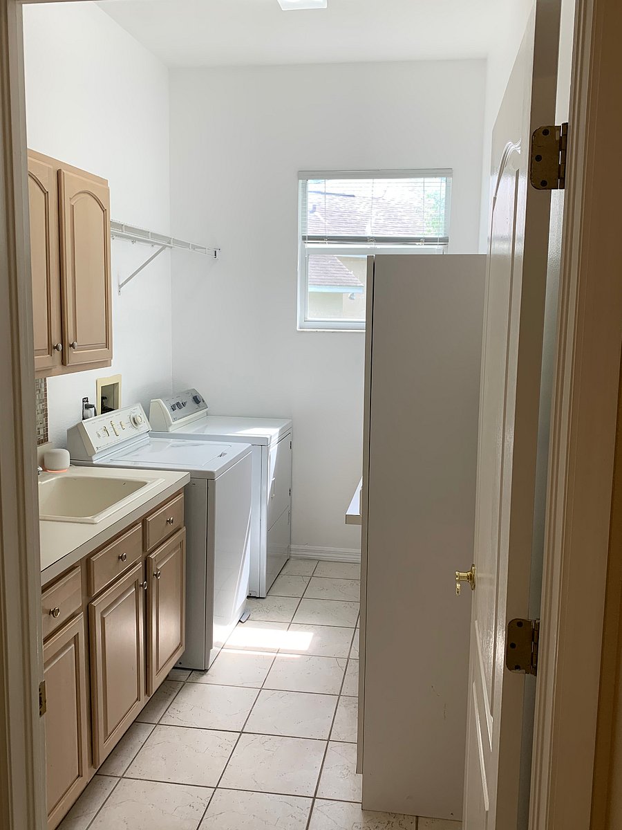 Laundry room with folding space