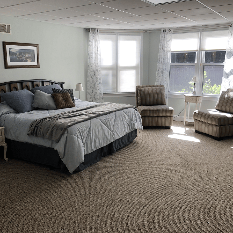 Master bedroom with large walk-in closet