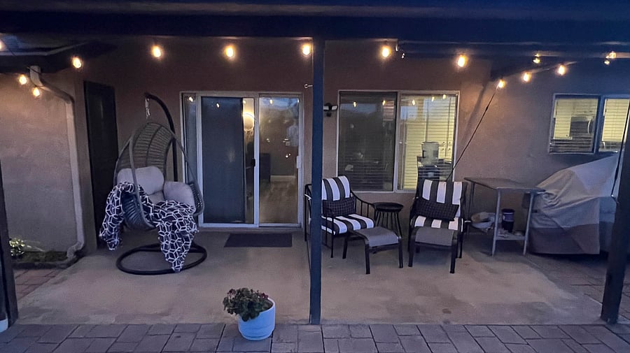 Backyard patio