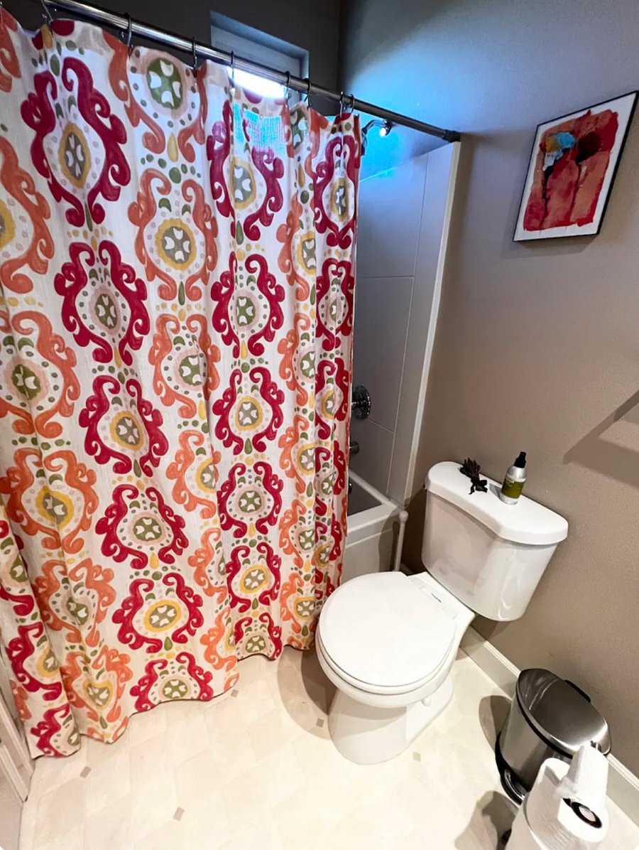 One of the two full bathrooms. Full tub and shower.