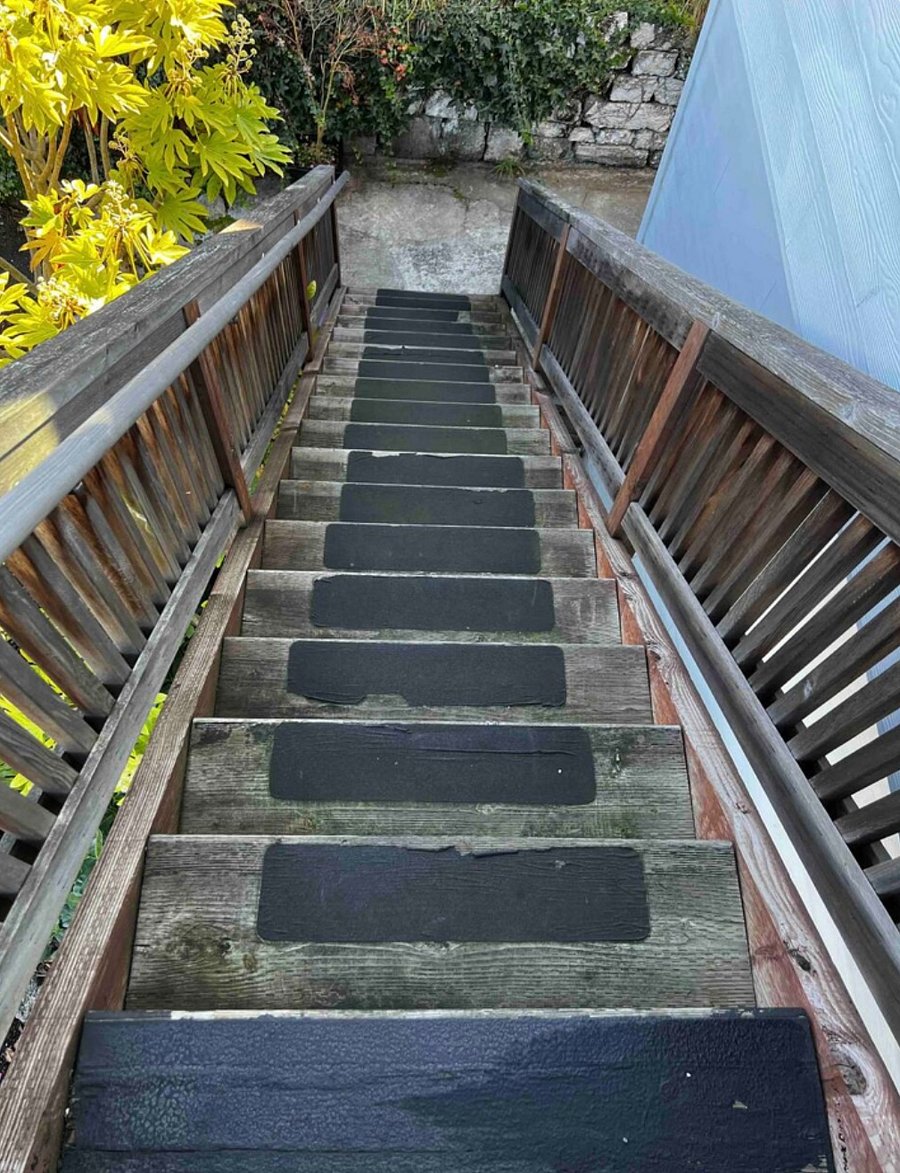 Stairs to the unit.