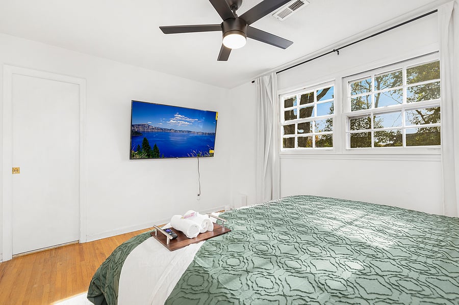 65 in smart TV in the master bedroom