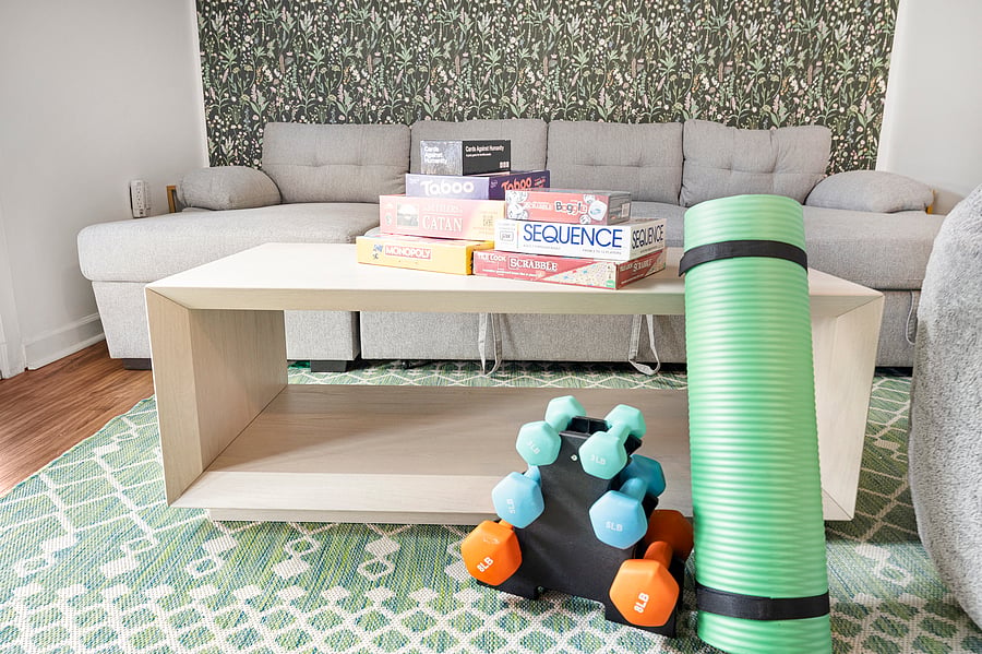 Exercise equipment and board games