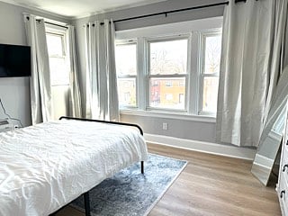 View from Bed; Plenty of natural light with Blackout curtains