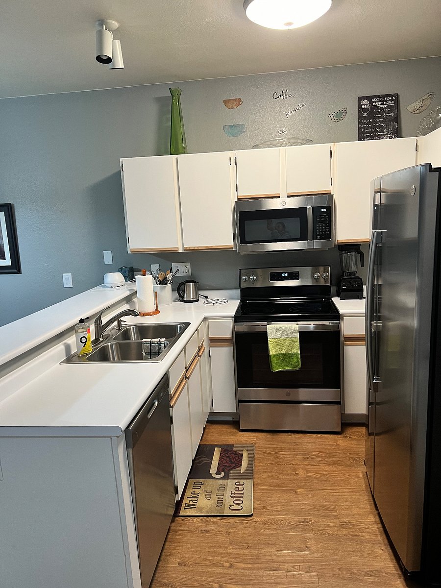 Kitchen with all new appliances (electric stove).