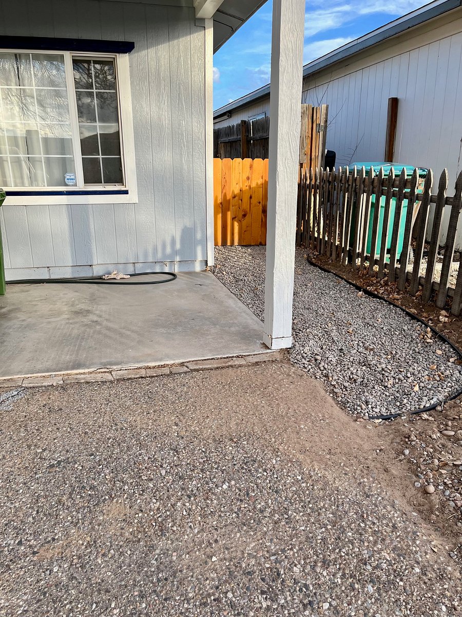 Your parking area, gate close by