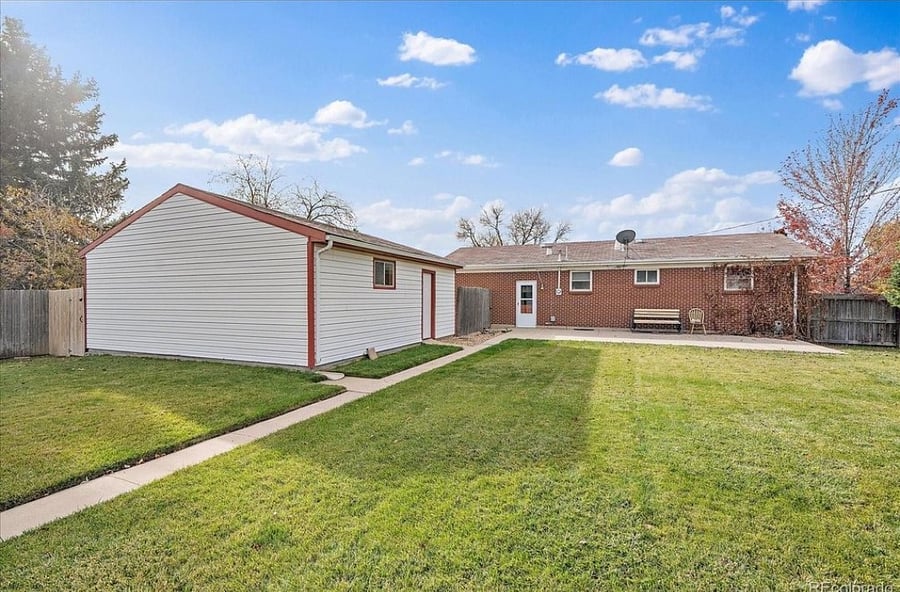 Large backyard