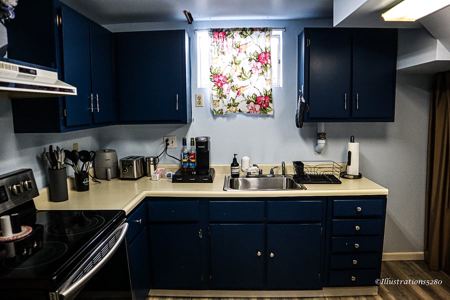 Fully stocked kitchen