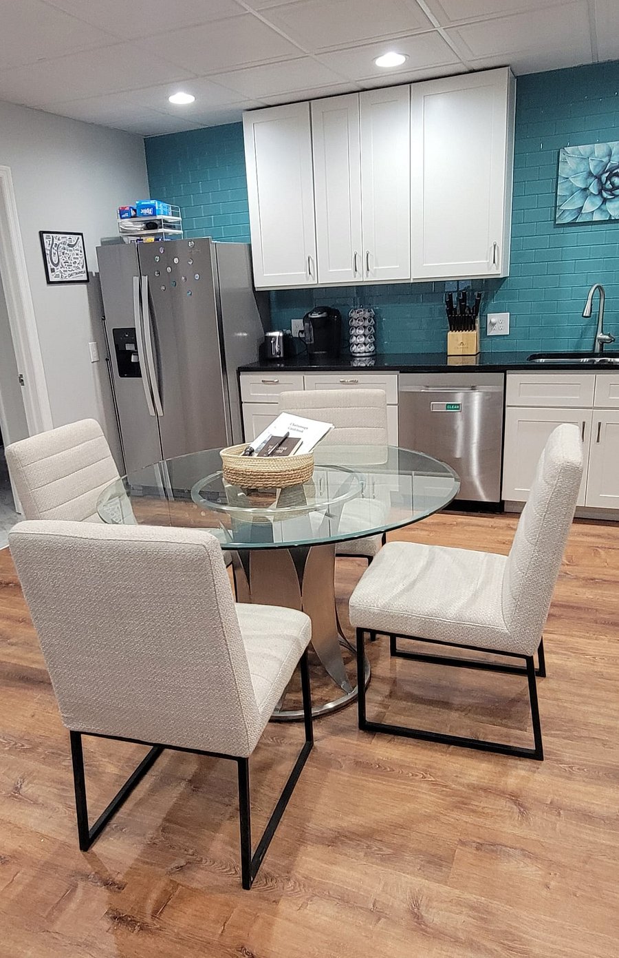 Downstairs dining area