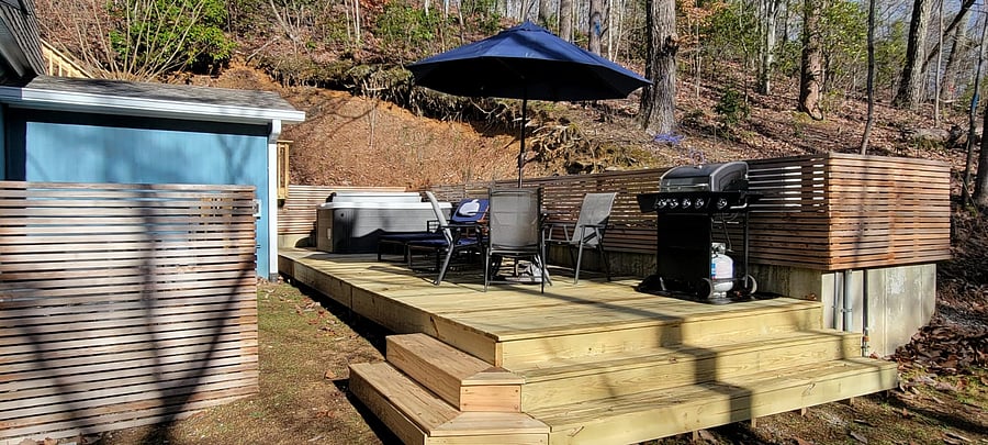 Backyard deck