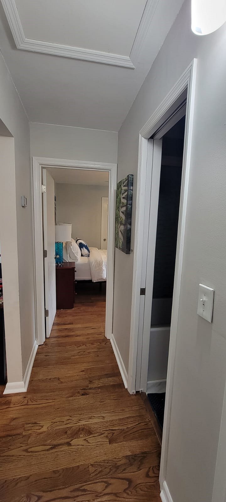 Hallway leading to bedroom 2