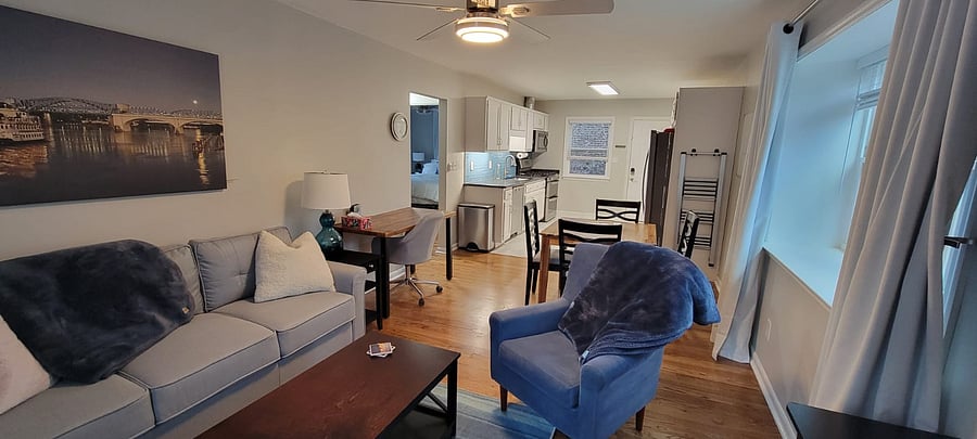 Living room / kitchen area